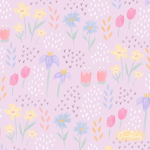 ‘Spring Dreams’ floral patterns by Tina Devins